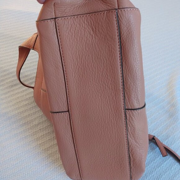 Vince Camuto Cory Hobo Leather Purse Handbag Southwest Style Peach/Coral/Mango - Picture 6 of 11